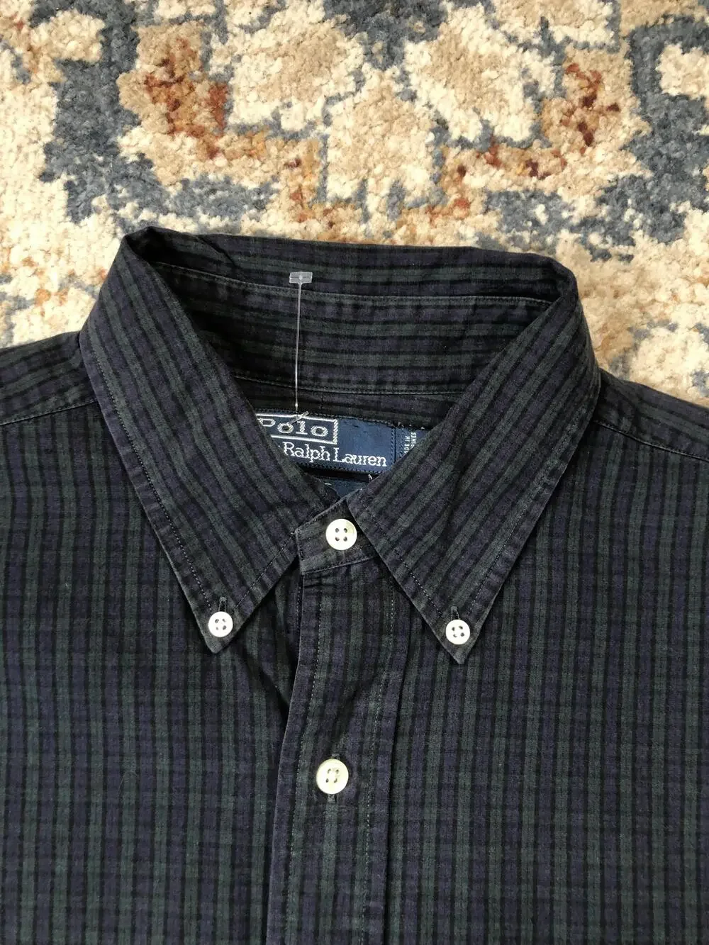 Polo Ralph Lauren Shirt Mens Large Plaid Button Down Blake Classic Dress Shirt